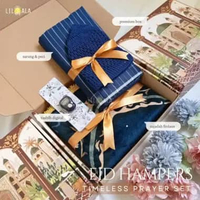 Eid hampers Idul Fitri premium Pria Couple Set Firdaus + Sarung Peci + Tasbih Digital + Box Foil Ema