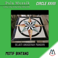 GRANIT POLA MOZAIK MOTIF BINTANG - CIRCLE XXVIII