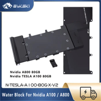Bykski GPU Waterblock For NVIDIA TESLA A100 A800 80GB Video Card Water Cooling Cooler Custom PC Copper Radiatior