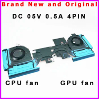 New Laptop CPU GPU Hatsink Fan for Lenovo IdeaPad Gaming 3 15IAH7 16IAH7 82S9 82SA fan Cooler radiator 5H40S20574