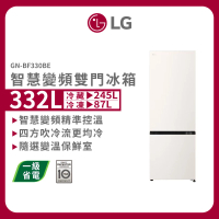 LG 樂金 332公升一級能效智慧變頻右開雙門冰箱(GN-BF330BE)