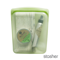 美國Stasher 白金矽膠密封袋-大長形綠 ST0103001A