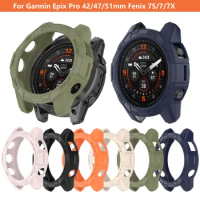 For Garmin Fenix 7/7S/7X Protective Case Fit Epix Pro 42mm 47mm 51mm Fenix 7 7S 7X Pro Smart Sport Watch Armor Protector