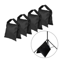 4 Pieces Empty Photographic Sandbag Studio Video Sand Bag Oxford Cloth Balance Sand Bag Portable for Stand Tripod Accessories