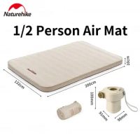 Naturehike Cheese Camping Air Mat Outdoor Air Bed 10cm Inflatable Sleeping Mattress Pad Lightweight Self-Inflating Mats Camp Bed