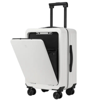 【USSARO】20吋企業家系列前開式拉鍊箱/行李箱/旅行箱/登機箱(三色可選)