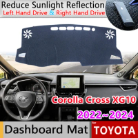 for Toyota Corolla Cross XG10 Hybrid 2022~2024 Anti-Slip Mat Dashboard Cover Pad Sunshade Liner Protect Carpet Car Accessories