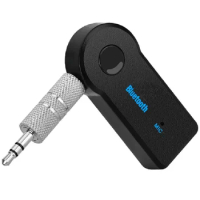 Bluetooth-compatible 5.0 Audio Receiver Transmitter USB 3.5mm Jack Embedded Microphone Wireless for Car Speaker Home Stereo