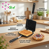 Cetakan Waffle Maker Pan Anti Lengket / Panci Cetakan Croffle Kotak