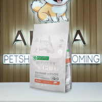 Nature Protection White Dogs Adult Salmon 1.5kg || Makanan Anjing