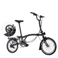 LP Litepro 16 Inch Bicycle Chrome Molybdenum Steel Strap Simple Wheel Folding Bicycle Inner 3 Outer 2 Speed City bike aldult