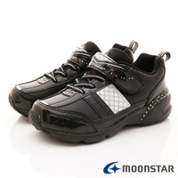 ★日本月星Moonstar機能童鞋經典系列寬楦鞋款5046黑(中大童段)