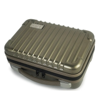 13寸abs+pc多功能硬殼化妝箱大容量手提旅行箱包可定logo