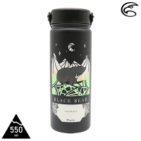【ADISI】不鏽鋼保溫瓶 AS21049 (550ml) / 霧黑-台灣黑熊