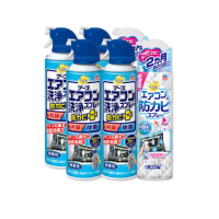 【興家安速】冷氣清潔雙效六件組(清洗劑x4+防霉除菌劑x2)