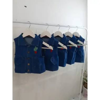 Rompi Denim Anak Jaket Vest Atasan Cewek Cowok Baju Lucu Todler Korea Rompi Safari 1-3Th YOYO LIKAYA