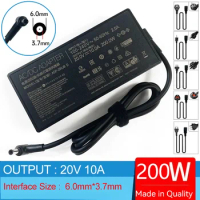 20V 10A 200W Laptop AC Adapter Charger for ASUS Zephyrus FA506QM58 GA503QM M16 GU603HM ADP-200JB GA502I G14 GA401IV G15 GA503Q