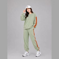 LEZAHRASIGNATURE Setelan Baju Olahraga Wanita Jumbo Fit 110 Kg SET2322CL Set Sporty jogger Active Ma