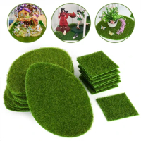 10/15/26/30cm Artificial Grassland Fake Grass Lawn for Garden Decor Simulation Grass Mat Carpet Home/Wall Green Decoration