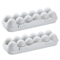 【蛋蛋有個家】12格雞蛋盒-2入(可疊加 防震 防碰撞 保鮮盒 收納盒 雞蛋格 雞蛋收納 雞蛋保護 冰箱)