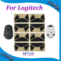 2-10Set Mouse Feet Skates Pads For Logitech M720 wireless Mouse White Black Anti skid sticker replacement connector