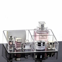 Cosmetics Drawer Storage Box Lipstick Stationery Bar Organizing Transparent Jar Armor Glue Dormitory Shelf Makeup Organizers