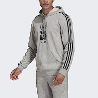 Adidas M Str Wrs Hdy [GS6320] 男 連帽上衣 帽T 運動 休閒 星際大戰 棉質 亞洲版 灰