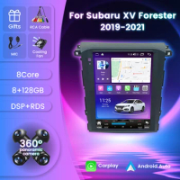 8G+128G 2Din Android 12 Car Radio For Subaru XV Forester 2018 2019 2021 Multimedia Player Stereo GPS Navigation Auto Carplay BT