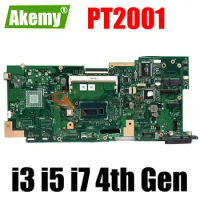 Notebook Mainboard For ASUS Portable AiO PT2001 Laptop Motherboard With I3 I5 I7 4th Gen UMA MAIN BOARD TEST OK