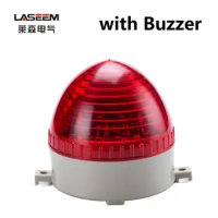 LED-3072-J Mini LED Signal Warning Light Security Alarm Blinker Flashing Lamp 12V 24V 220V with Buzzer