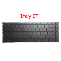 Laptop Red Backlit Keyboard For MSI For Bravo 15 15 A4DDR 15 A4DCR MS-16WK Italy IT Nordic NE English US Black NO Frame