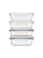 ซุปเปอร์ ล็อค กล่องแก้วถนอมอาหาร ซื้อ 2 แถม 2 ขนาด 710ml Glass Food Container
