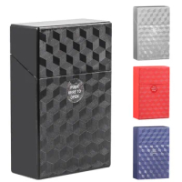 Cigarette Case 85mm King Size (20 Capacity) One-Handed Operation Sturdy Cigarette Holder Plastic Portable