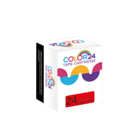 【Color24】for Brother TZ-451/TZe-451 紅底黑字 副廠 相容標籤帶_寬度24mm(適用 PT-E800T / PT-1400)