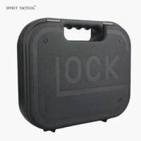 GLOCK ABS Pistol Case Tactical Hard Pistol gear box toy Gun Case with Padded Foam Lining for Airsoft Hunting Hunting Party