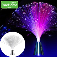 Beautiful Romantic Color Optic Fiber Lights Color Changing Led Fiber Optic Nightlight Lamp Small Night Light Xmas Party Decor