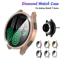 Screen Protector Case For Samsung Galaxy Watch 4, Shock-Proof Bumper Crystal Diamond Full Cover for Galaxy Watch 4 40MM 44MM