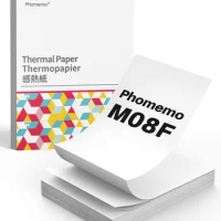 Phomemo M08F A4 Thermal Paper for M08F, PJ762/PJ763MFi, MT800/MT800Q, A4 Portable Printers, M08F Printer Paper, 8.27" x 11.69"