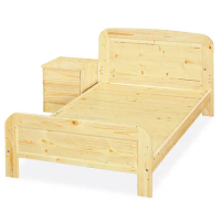 《顛覆設計》 布萊恩5尺松木實木雙人床架(實木床板)
