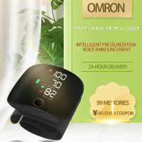 (Same Day Shipping) Rechargeable Automatic Wrist Blood Pressure Monitor English Radio Digital Blood 
