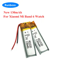 1-10pcs New 3.85V 130mAH Bluetooth Sports Wristband Battery For Xiaomi Mi Band 6 Band6 GPS Mountaineering Running Watch