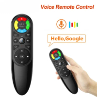 20pcs Q6 Voice Remote Control 2.4G Wireless Air Mouse with Gyroscope Backlit IR Learning for Android TV Box h96 x96 max plus