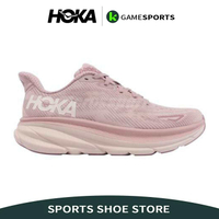 HOKA ONE Clifton 9ผู้หญิงกีฬารองเท้าวิ่งรองเท้ารองเท้าผ้าใบสบายๆสีชมพู [HOKA Store อย่างเป็นทางการ]