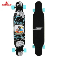 Longboard Skateboard 8 Ply Maple Deck 80A Pu Wheels Flat Plate Skateboard Dance Street Freely Long Skate Board