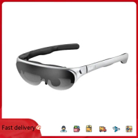 Rokid Air AR Glasses, Myopia Friendly Pocket-Sized Yet Massive 120" Screen with 1080P OLED Dual Display, 43°FoV, 55PPD