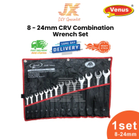 On Sale VENUS Spanar Set 8-24mm Combination Wrench Spanner Set Tools Set 14 PCS  CRV Spanar Set  Mad