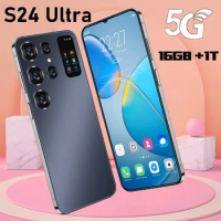 2024 Original S24 Ultra Smartphone 5G Android Cellphone 7.0 HD Mobile Phones Dual Sim Card Cell Phone 16GB+1TB 7800mAh Celulares
