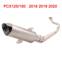 For HONDA PCX125 PCX150 2018 2019 2020 Years Motorcycle Full Exhaust System Slip On Header Front Pip