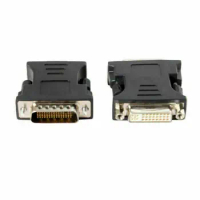 Black Adpter LFH DMS 59Pin Male to DVI 24+5 Female Extension Adapter Convertor For PC Graphics Card DMS-59Pin to 24+5 DVI Adpter