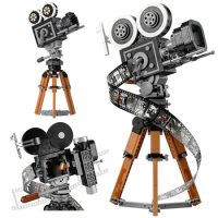 2023 New Creative Anniversary Classic Collectible Edition Vintage VCR Building Blocks Film Camera Model Brick Toy For Kids Adult